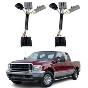 2PCS Mirrors Conversion Harness Adapter Wiring Connector Towing,Compatible with Ford F250 F350 F450 F550 Super Duty Truck Pickup