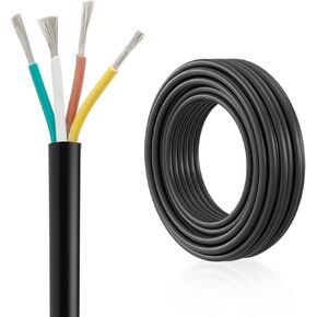 FIRMERST 16 Gauge 4 Way Trailer Wire 30 Feet for Rv Trailer and Automotive