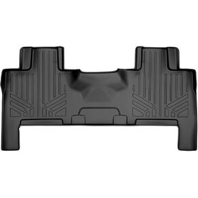 MAXLINER Floor Mats 2nd Row Liner Black for 2007-2017 Ford Expedition/Lincoln Navigator