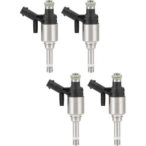 6 Holes ANGLEWIDE Set of 4 Fuel Injectors Compatible for 2014-2017 for Volkswagen for Beetle, 2016 for Volkswagen for Golf, 2017-2019 for Volkswagen for Golf Alltrack FJ1238 Fuel Injector