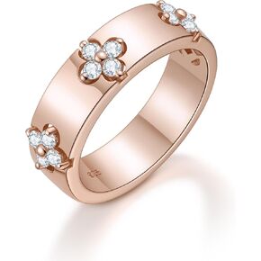 Women's Band Rings for Gifts 100% Premium Moissanite D Color VVS1 Clarity 3EX Cut 18K 14K Gold Plated S925 Sterling Silver Ring Non Tarnish Easily