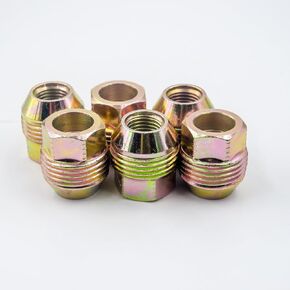 Wheel Nuts, Wheel Lug Nuts with External Threads Compatible with Chevy Avalanche Colorado Express Impala Silverado Suburban Tahoe, Also for Sierra Yukon Savana C/K 1500 2500 3500 (Set of 6)