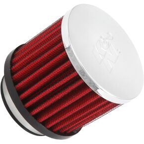 K&N Vent Air Filter/Breather: High Performance, Premium, Washable, Replacement Engine Filter: Flange Diameter: 1.75 in, Filter Height: 2.5 in, Flange Length: 0.625 in, Shape: Breather, 62-1480