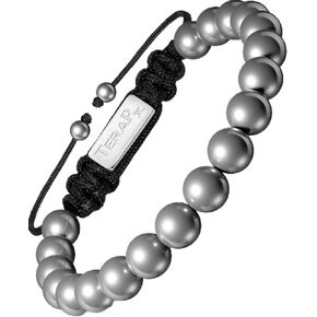 Terahertz Bracelet – 100% Authentic Terahertz Stone Bracelet for Women and Men – Adjustable Size Terahertz Bead Jewelry