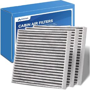 ARANA 3 Pack CF11671 Cabin Air Filter With Coconut Shell Activated Carbon, CP671 Compatible With RAM 1500 2500 3500 2016-2024, RAM 4500 5500 2016-2023, MAZDA CX-7 2007-2012