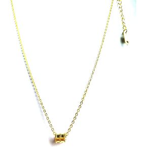 Ladies Gold Titanium Steel 18k Gold Small Waist Geometric Clavicle Chain Fashion Special Jewelry