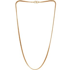 JewarHaat Chain Indian K Gold Plated Handmade Daily Use Fashionable Link Jewelry for Men, Women (Flat Design)