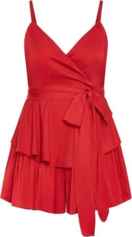 City Chic Plus Size Playsuit, Party Wrap Playsuit in Saudi Arabia
