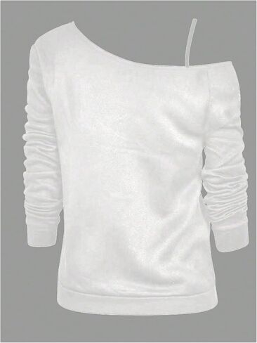 Women's Plus Size Graphic Sweatshirts Off The Shoulder Long Sleeve Pullovers Loose Vintage Y2K Tops in Saudi Arabia