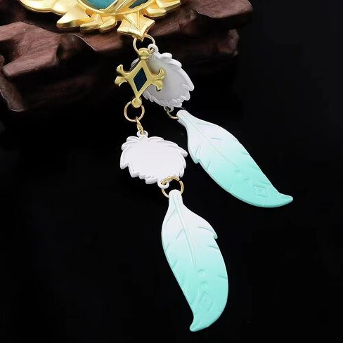 TaiCy Genshin Impact Vision Keychain,Kunikuzushi and Venti Vision Keychain,Game Character Cosplay Keyring Pendant Accessories in Saudi Arabia
