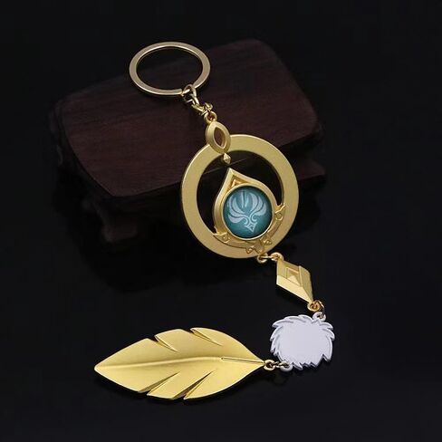 TaiCy Genshin Impact Vision Keychain,Kunikuzushi and Venti Vision Keychain,Game Character Cosplay Keyring Pendant Accessories in Saudi Arabia