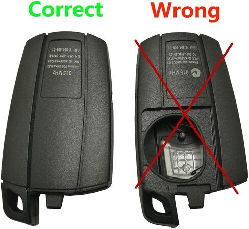 Key Fob Case Shell Fit for BMW 3 5 Series BMW X5 BMW X6 BMW Z4 3 Buttons Replacement Keyless Entry Remote Car Key Fob Cover with Uncut Blade Blank and Screwdriver (2) in Kuwait
