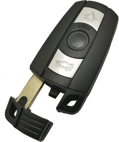 Key Fob Case Shell Fit for BMW 3 5 Series BMW X5 BMW X6 BMW Z4 3 Buttons Replacement Keyless Entry Remote Car Key Fob Cover with Uncut Blade Blank and Screwdriver (2) in Kuwait