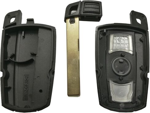 Key Fob Case Shell Fit for BMW 3 5 Series BMW X5 BMW X6 BMW Z4 3 Buttons Replacement Keyless Entry Remote Car Key Fob Cover with Uncut Blade Blank and Screwdriver (2) in Kuwait