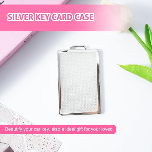 Pink Key Card Holder Fit for Tesla, TPU Car Key Card Case Cover Protector with Keychain Fit for Model 3 Y X S in Kuwait