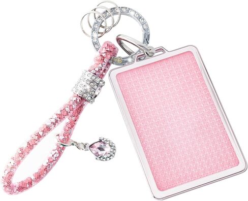 Pink Key Card Holder Fit for Tesla, TPU Car Key Card Case Cover Protector with Keychain Fit for Model 3 Y X S in Kuwait