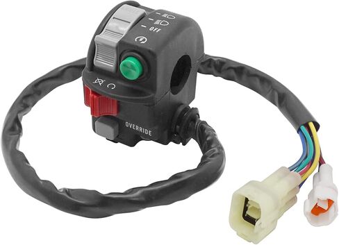 Compatible with Yamaha Grizzly 550 700 Kodiak 700 450 YFM700 YFM550 YFM450 Start Stop Headlight Override Left Handlebar Switch 28P-83972-00-00 in Saudi Arabia