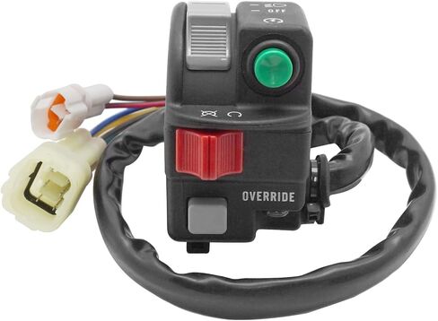 Compatible with Yamaha Grizzly 550 700 Kodiak 700 450 YFM700 YFM550 YFM450 Start Stop Headlight Override Left Handlebar Switch 28P-83972-00-00 in Saudi Arabia