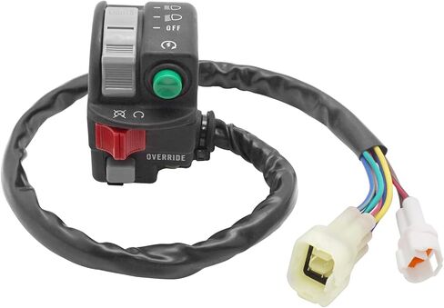 Compatible with Yamaha Grizzly 550 700 Kodiak 700 450 YFM700 YFM550 YFM450 Start Stop Headlight Override Left Handlebar Switch 28P-83972-00-00 in Saudi Arabia