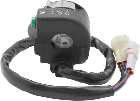 Compatible with Yamaha Grizzly 550 700 Kodiak 700 450 YFM700 YFM550 YFM450 Start Stop Headlight Override Left Handlebar Switch 28P-83972-00-00 in Saudi Arabia