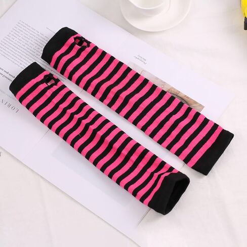 GSHLLO Long Stockings Gloves Set Halloween Thigh High Socks Over the Knee Socks Fingerless Cosplay Arm Warmers in Saudi Arabia
