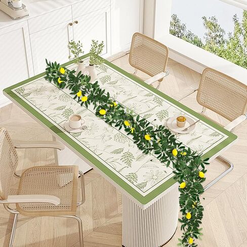 BFYDOAA 2pack Artificial Lemon Garland 5.5ft Faux Greenery Vine with Lemon,Indoor Outdoor Fruit Garland for Arches,Fireplaces,Ceilings,Swings,Mirrors in Saudi Arabia