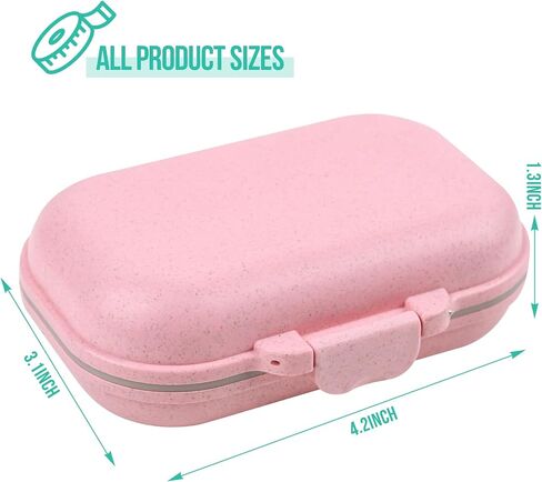 Travel Pill Organizer Small 7 Grid Compartments Pill Holder Box high-Capacity，Portable Medicine Container Case，Daily Weekly Medication Organizer in Saudi Arabia