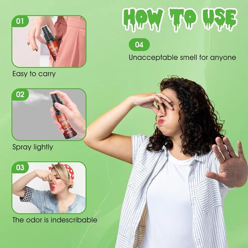 Ganbaro Stinky Spray Extra Strong Non Toxic Funny Fart Stinky Spray Joke Toy Have Fun Gift for Boys and Girls - 30ml (2 PCS) in Saudi Arabia