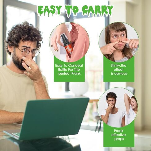 Ganbaro Stinky Spray Extra Strong Non Toxic Funny Fart Stinky Spray Joke Toy Have Fun Gift for Boys and Girls - 30ml (2 PCS) in Saudi Arabia