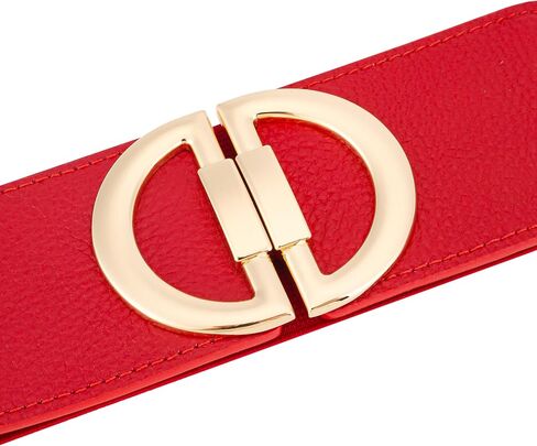 CHIC DIARY Women Wide Elastic Dress Belt Stretch Wide Belt Fashion Chunky Cinch Leather Waistband with Buckle in Saudi Arabia