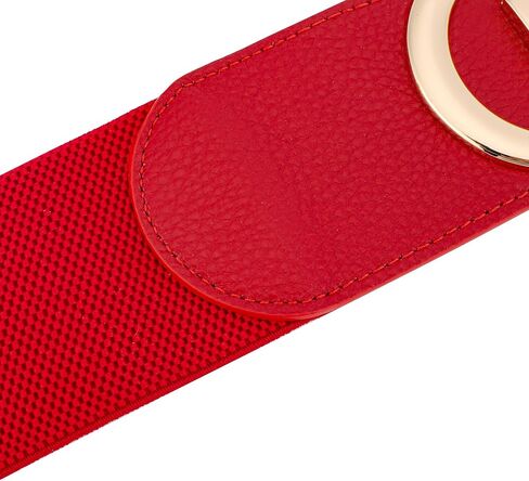CHIC DIARY Women Wide Elastic Dress Belt Stretch Wide Belt Fashion Chunky Cinch Leather Waistband with Buckle in Saudi Arabia