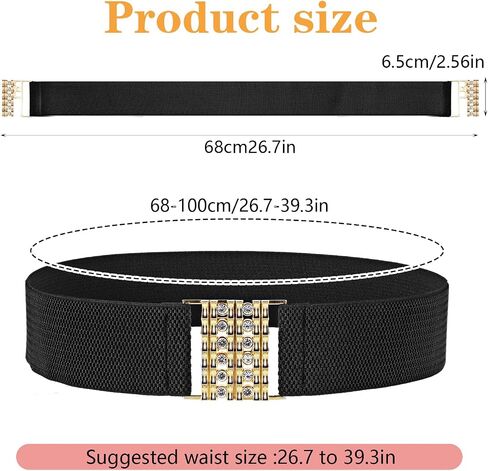 Wide Elastic Belt Women, Invisible Elastic Belt Stretch Waist Belt Cinch Belt Trimmer Stretch Waistband for Dresses in Saudi Arabia