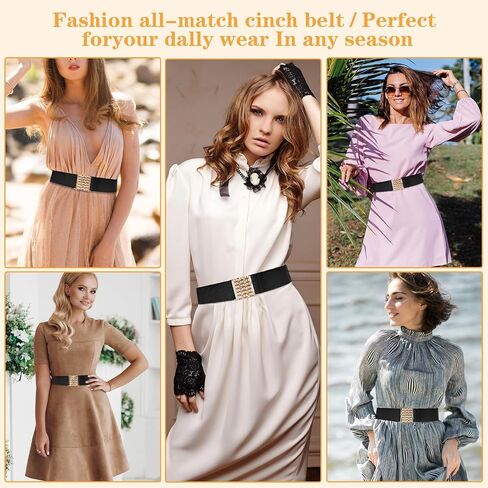 Wide Elastic Belt Women, Invisible Elastic Belt Stretch Waist Belt Cinch Belt Trimmer Stretch Waistband for Dresses in Saudi Arabia