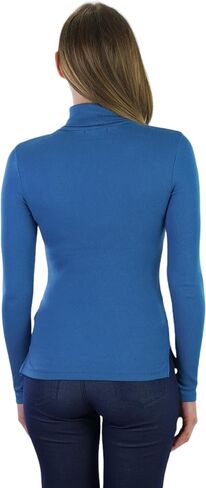 ToBeInStyle Women's Relaxed fit Long Sleeve Soft and Stretchy Turtleneck Shirt in Saudi Arabia