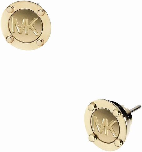 Michael Kors Goldtone Stud Logo Earrings MKJX1666710 in Saudi Arabia