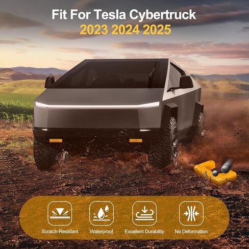 for Tesla Cybertruck 2023 2024 2025 Tow Hitch Covers ,Customized Tow Hook Cover Compatible with Tesla Cybertruck accessories ,2PCS(Yellow) in Saudi Arabia