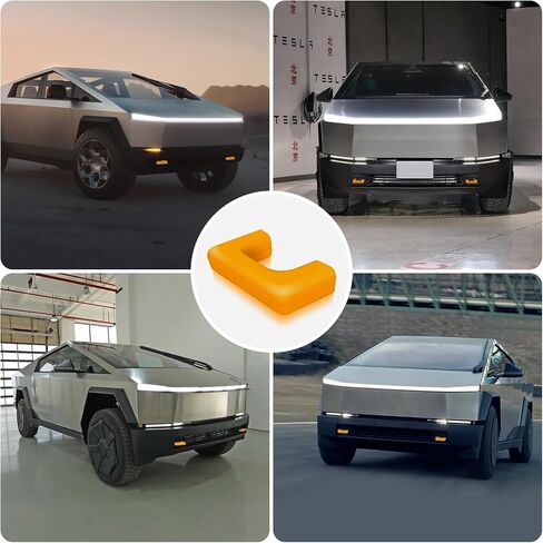 for Tesla Cybertruck 2023 2024 2025 Tow Hitch Covers ,Customized Tow Hook Cover Compatible with Tesla Cybertruck accessories ,2PCS(Yellow) in Saudi Arabia