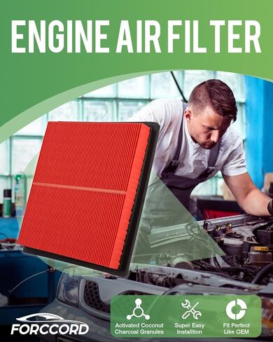 2-Pack Engine Air Filter Fits for Subaru Forester Ascent Crosstrek Impreza Outback Legacy WRX XV (GAS Only) Air Filter Replacement 16546AA16A Car Accessories in Saudi Arabia