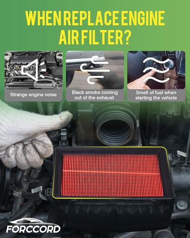 2-Pack Engine Air Filter Fits for Subaru Forester Ascent Crosstrek Impreza Outback Legacy WRX XV (GAS Only) Air Filter Replacement 16546AA16A Car Accessories in Saudi Arabia