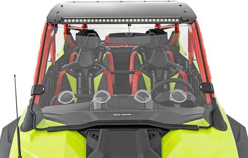 زجاج أمامي بفتحات تهوية كاملة من Rough Country لسيارة Polaris RZR Pro R - 98202210 in Saudi Arabia
