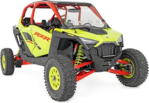 زجاج أمامي بفتحات تهوية كاملة من Rough Country لسيارة Polaris RZR Pro R - 98202210 in Saudi Arabia