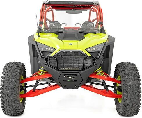 زجاج أمامي بفتحات تهوية كاملة من Rough Country لسيارة Polaris RZR Pro R - 98202210 in Saudi Arabia