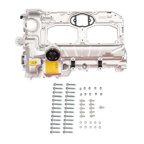 GELUOXI 11127588412 Aluminum Engine Valve Cover w/Gasket & Oil Cap Replacement for 2012-2018 BMW 228i 320i 328i 428i 528i X1 X3 X4 X5 Z4 L4 2.0L #11-12-7-588-412
