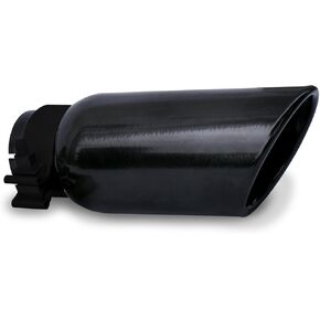 Go Rhino Exhaust Tip | Stainless Steel, Black | GRT236B | Fits 2" Diameter Exhaust Tubes