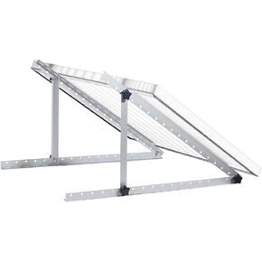 Solar Panel Pole Mount Kit Single Arm Pole-Wall Mounting Brackets Support Solar Panels from 5W to 50W