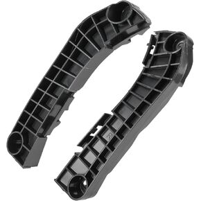 MOTOALL Front Bumper Bracket Support Retainer Left & Right Side Fit for Toyota Camry Base Hybrid LE SE XLE Sedan 2007-2011, Black, 2 Pcs, Replaces# 52536-06020 52535-06030