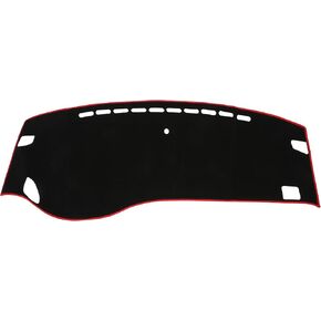 Dash Cover for Honda Odyssey Non-Slip | Center Console Dash Cover Mat Black Red 1 Pcs