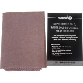 Nushine Gold, White Gold & Platinum Cleaning Cloth (Large 44 x 31.5cm) - Contains Special Impregnation