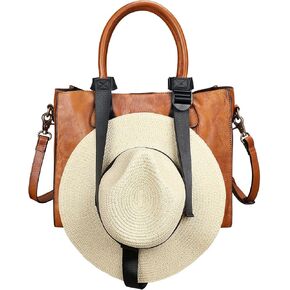 Hat Harness Hat Holder for Travel Transporting Multiple Hats & Secure Than Hat Clips, Fits for Purses, Totes, Bags, Backpacks, Luggage