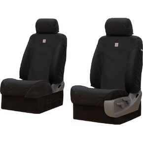 Covercraft Carhartt Super Dux SeatSaver Custom Seat Covers | SSC2427COBK | 1st Row Bucket Seats | Compatible with Select Cadillac/Chevrolet/GMC Models | Black